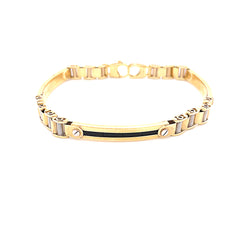 Onyx Cartier-Style Bracelet - 36123