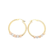 Flower Bling Hoops - 62148