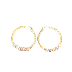 Flower Bling Hoops - 62148