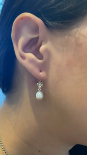 Pearl Dangle Earrings - 69626