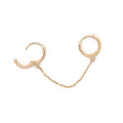 Huggies Chain Earrings - 65803/02