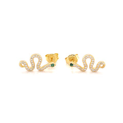 Sparkly Snake Earrings - 70255